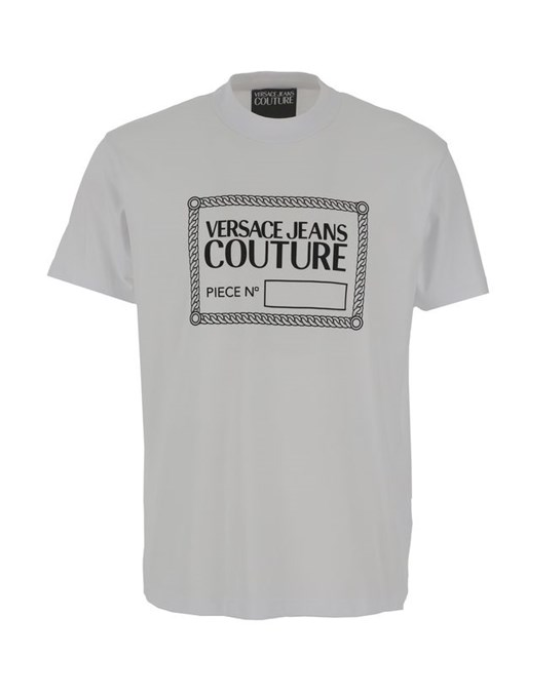 T-shirt stampa etichetta 71GAHT13 71UP601 R Versace JC