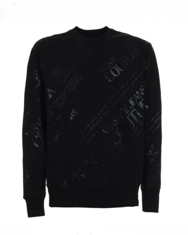 Felpa giro logo diagonale 71GAIT14  71UP302 Versace JC