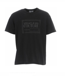 T-shirt stampa etichetta 71GAHT13 71UP601 R Versace JC