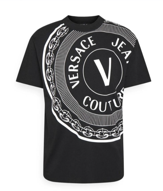 T-shirt stampa macro mlogo 71GAHT19 71UP601 Versace JC