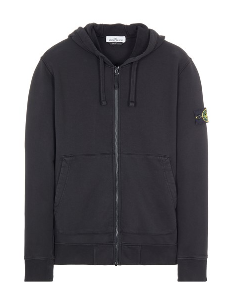 Felpa cappuccio full zip 761564251 Stone Island