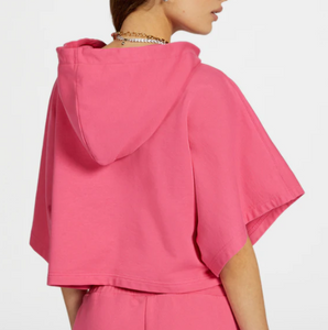 Felpa Crop cappuccio 72CBIT12 Chiara Ferragni