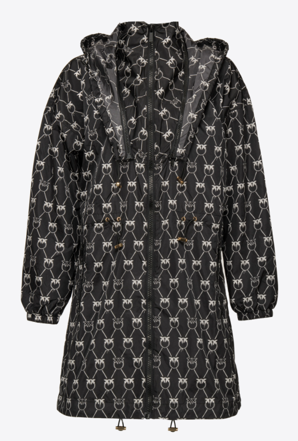 Impermeabile monogram Melzo Pinko