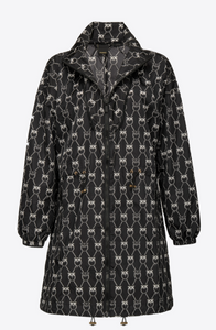 Impermeabile monogram Melzo Pinko