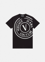 Carica l&#39;immagine nel visualizzatore di Gallery, T-shirt v-emblem E72GAHT19-ECJ00O Versace jeans couture
