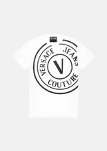 Carica l&#39;immagine nel visualizzatore di Gallery, T-shirt v-emblem E72GAHT19-ECJ00O Versace jeans couture
