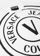 Carica l&#39;immagine nel visualizzatore di Gallery, T-shirt v-emblem E72GAHT19-ECJ00O Versace jeans couture
