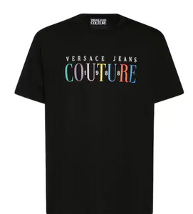 T-shirt logo multicolor 72GAHT06-CJ00T Versace jeans couture