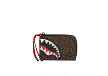 Carica l&#39;immagine nel visualizzatore di Gallery, Portafoglio Sharks In Paris Check Marrone Sprayground

