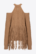 Carica l&#39;immagine nel visualizzatore di Gallery, Maglia Trecce Shakerato Con Frange Pinko
