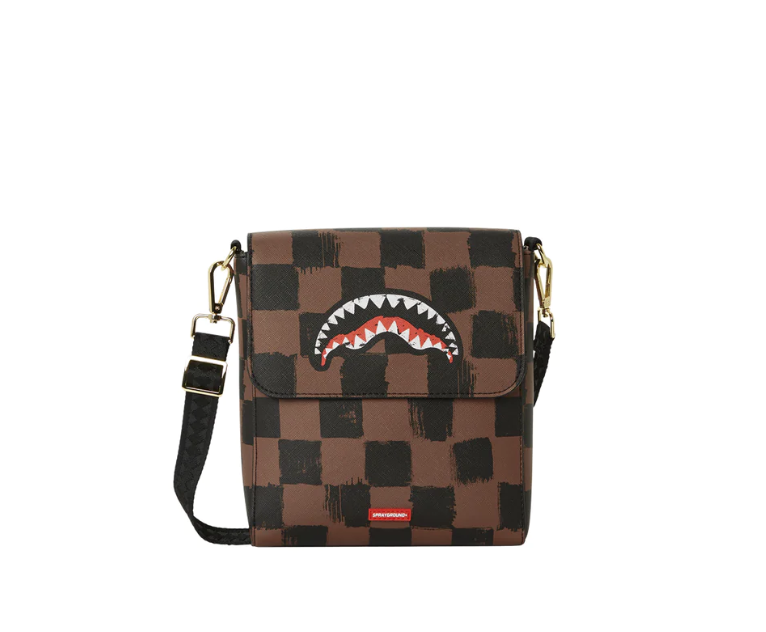 BORSA  SHARKS IN PARIS PAINTED MESSENGER SLING BAG SPRAYGROUND