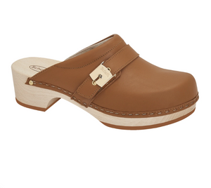 Zoccoli Pescura Clog 50 Cognac Scholl