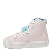Carica l&#39;immagine nel visualizzatore di Gallery, SNEAKERS GLITTER ROSA E LOGO CHIARA FERRAGNI
