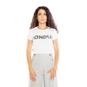 T-SHIRT LOGO PAILLETTES DON DUP