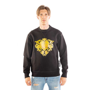 FELPA CON STAMPA GOLD BAROQUE JEWELS VERSACE JEANS COUTURE