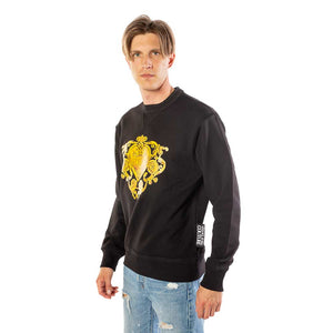 FELPA CON STAMPA GOLD BAROQUE JEWELS VERSACE JEANS COUTURE