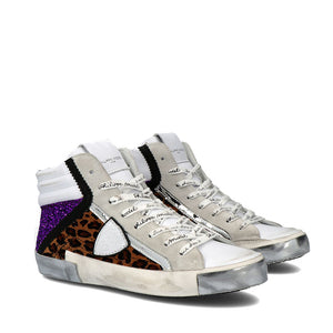 Sneakers Prsx Leo Mixage Blanc Violet Philippe Model