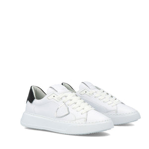 Sneakers Temple Veau Blanc Noir Philippe Model