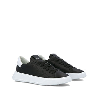 Sneakers Temple Uomo Veau Noir Blanc Philippe Model