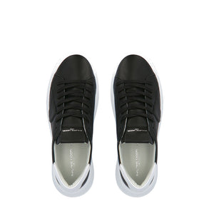 Sneakers Temple Uomo Veau Noir Blanc Philippe Model