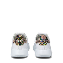 Carica l&#39;immagine nel visualizzatore di Gallery, Sneakers Temple Veau Python Blanc Beige Philippe Model
