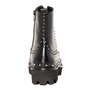 Anfibio Cingoli in pelle con borchie 1P21ZH-Y6RF  PINKO