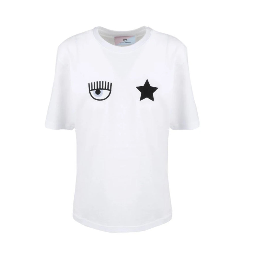T-shirt eye star 71CBT01 Chiara Ferragni