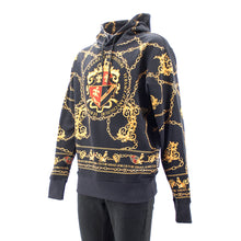 Carica l&#39;immagine nel visualizzatore di Gallery, Felpa cappuccio macro scudo B7GZB7KG Versace JC
