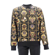 Carica l&#39;immagine nel visualizzatore di Gallery, Felpa giro stampa scudo barocco B7GZB7F4 Versace JC
