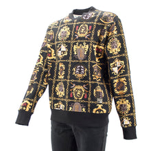 Carica l&#39;immagine nel visualizzatore di Gallery, Felpa giro stampa scudo barocco B7GZB7F4 Versace JC
