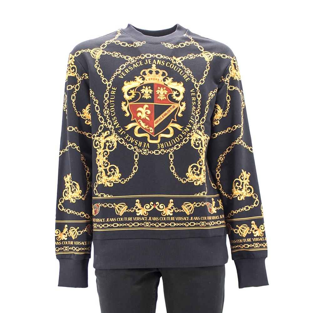 Felpa macro scudo barocco B7GZB7KF Versace JC