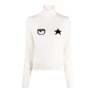 Maglia eye star 71CBFM02 Chiara Ferragni