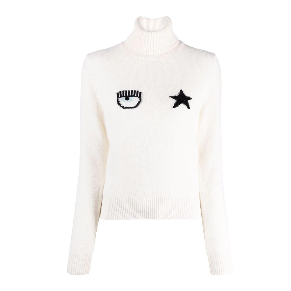 Maglia eye star 71CBFM02 Chiara Ferragni