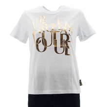 Carica l&#39;immagine nel visualizzatore di Gallery, T-shirt logo oro B2HZB7TC Versace JC
