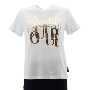 T-shirt logo oro B2HZB7TC Versace JC