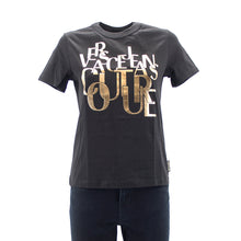 Carica l&#39;immagine nel visualizzatore di Gallery, T-shirt logo oro B2HZB7TC Versace JC
