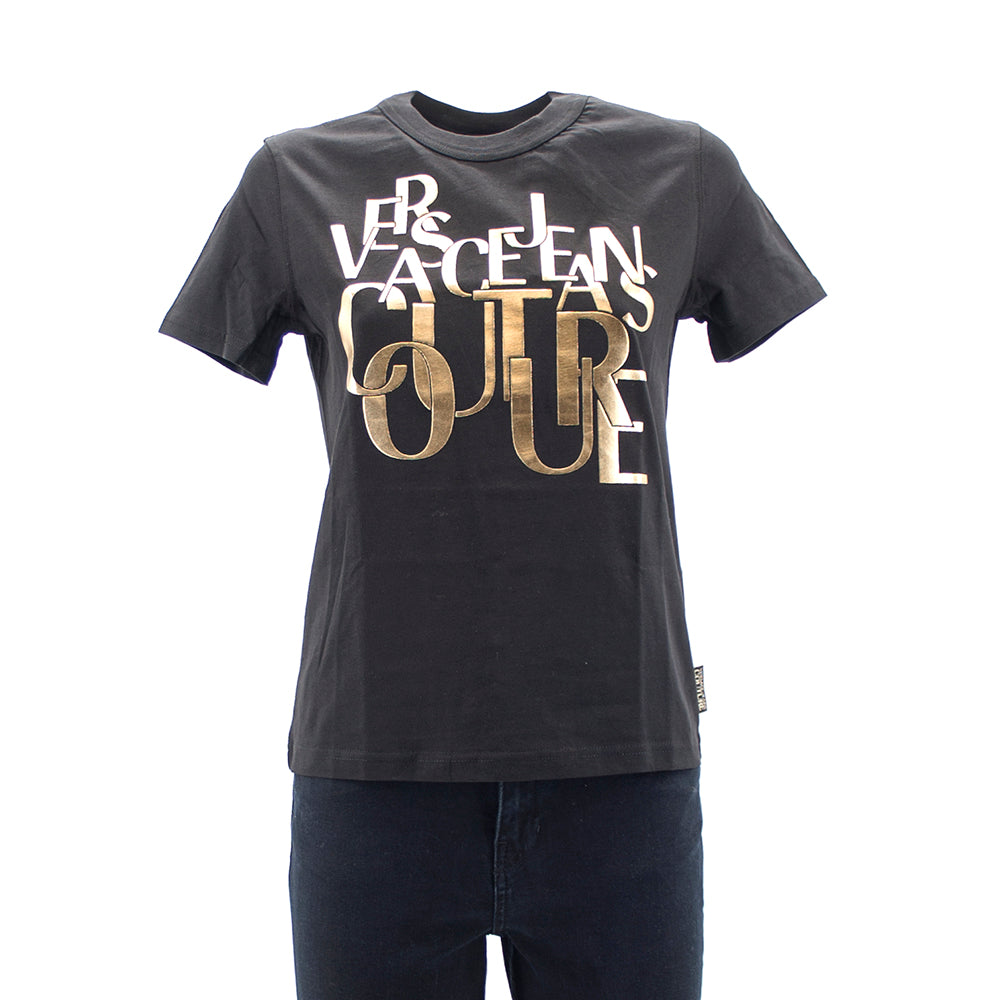 T-shirt logo oro B2HZB7TC Versace JC
