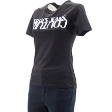 Carica l&#39;immagine nel visualizzatore di Gallery, T-shirt logo bianco B2HZA7KB Versace JC
